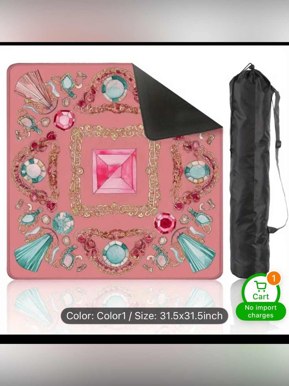 Brand new Mahjong Mat Tassel comes with carrying bag playing